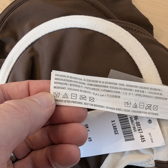 NWT Abercrombie & Fitch Wide Strap Underwire Bikini Top in Cocoa Adjustable - Picture 9 of 9